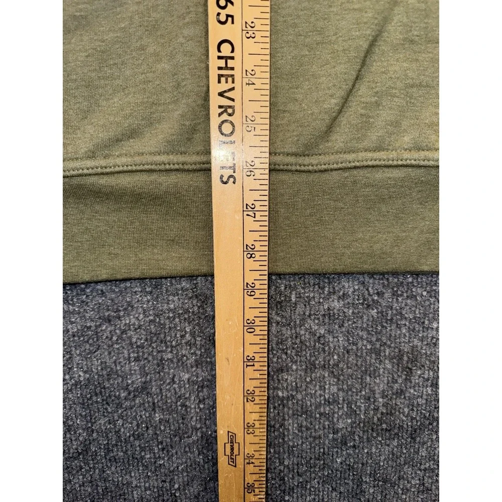 The North Face Hoodie Olive Green Logo Pullover Sweatshirt Men's Large